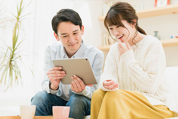 スマホやタブレットから